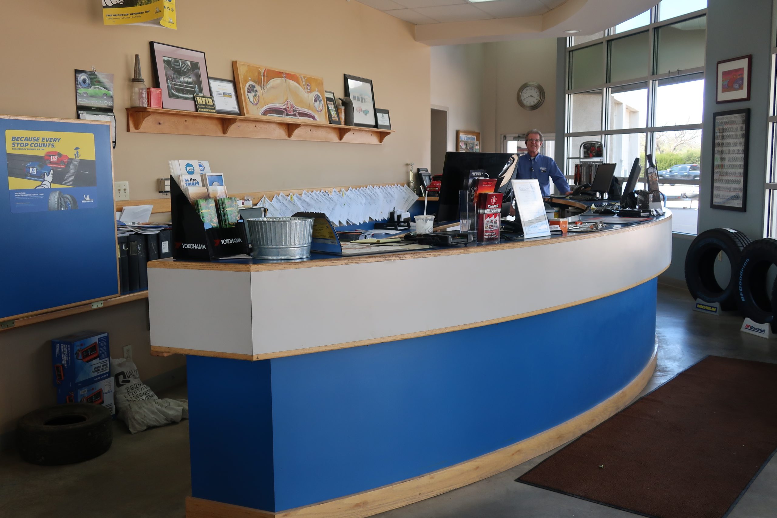dave watters at the front counter