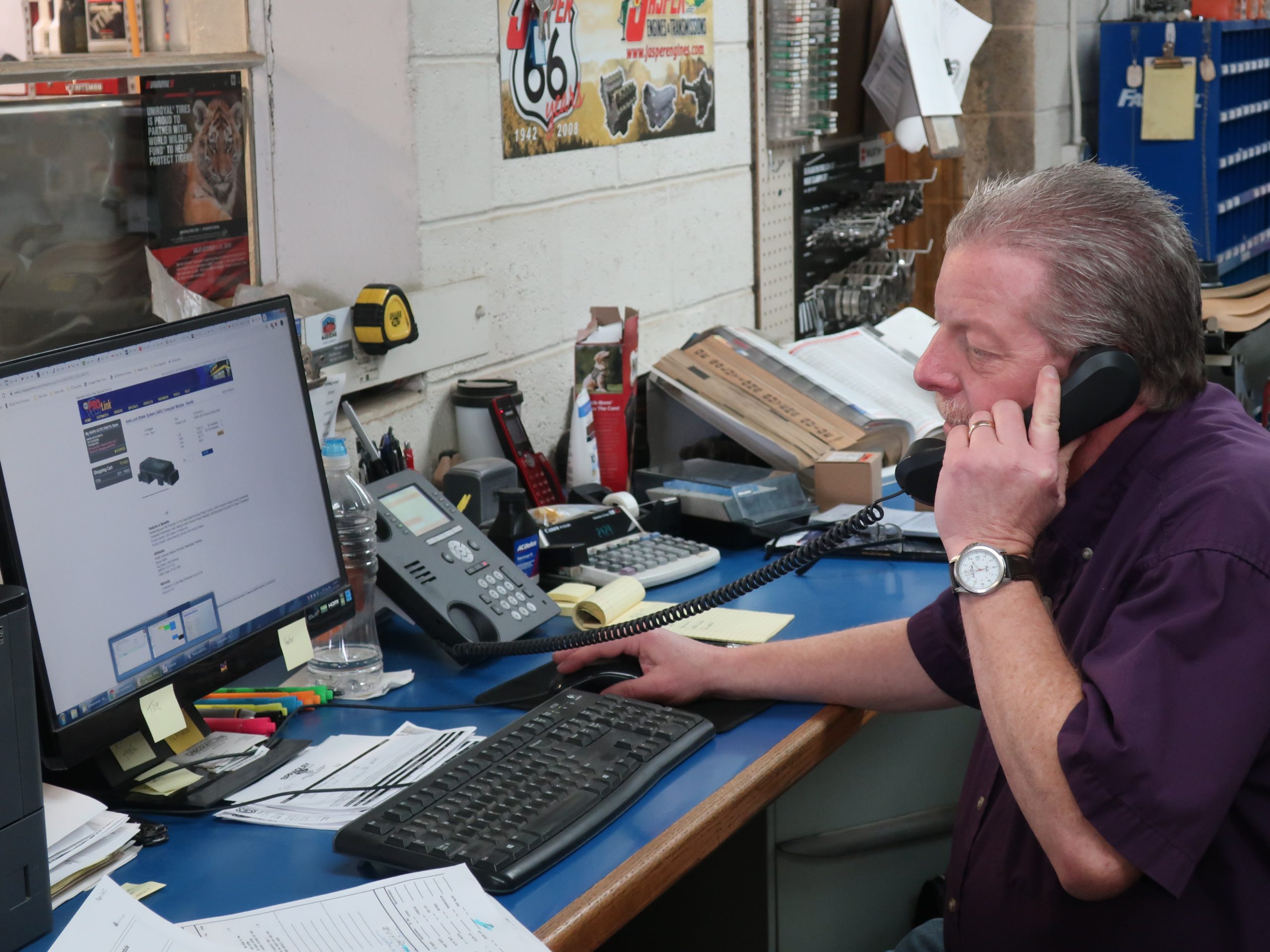 bill on phone